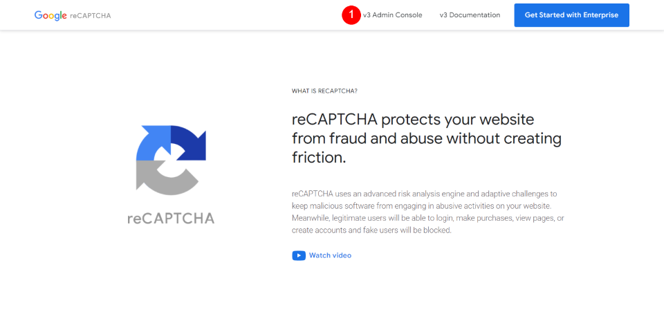 reCAPTCHA v3 Account