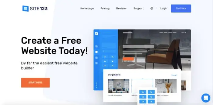 Best Website Builder for Small Business, SITE123