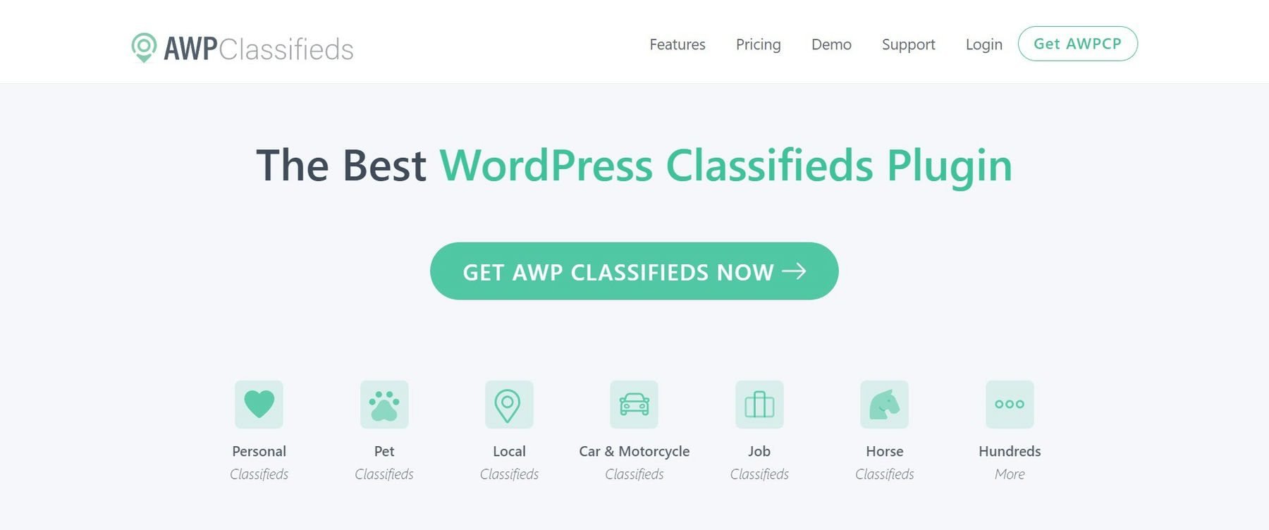 AWP Classified Plugin Homepage Feb 2023